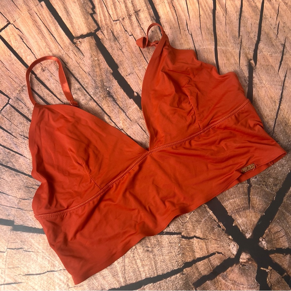 Rachel Roy Medium Rust Orange Bralette Nylon‎ Spandex Blend